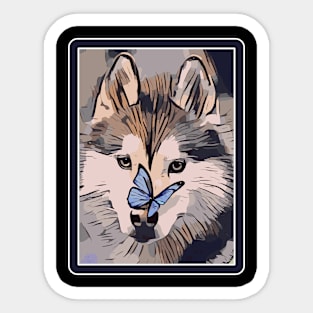 Husky Sticker